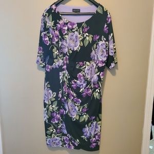 Connected Apparel Lavender Ruched Dress Sz 24W